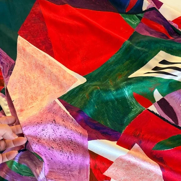 Nicole Miller NY Abstract Maxi Dress - Picture 5 of 7